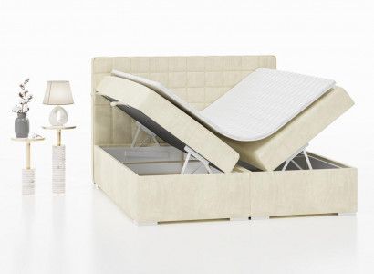 Double Bed Modern Design Bed Luxury Bedroom Upholstered Bed Furniture Box Spring Bed